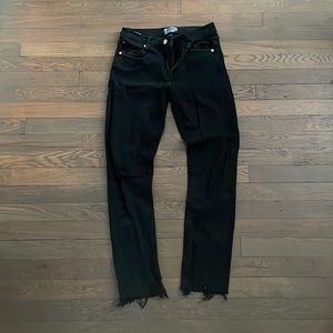 Agolde Toni Mid Rise black Straight Jeans